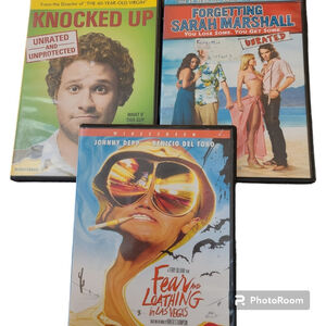 3 DVD Collection: Forgetting Sarah Marshall, Knocked Up, Fear and Loathing